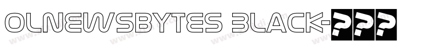 OLNewsbytes Black字体转换